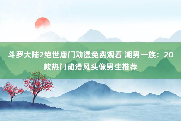 斗罗大陆2绝世唐门动漫免费观看 潮男一族：20款热门动漫风头像男生推荐